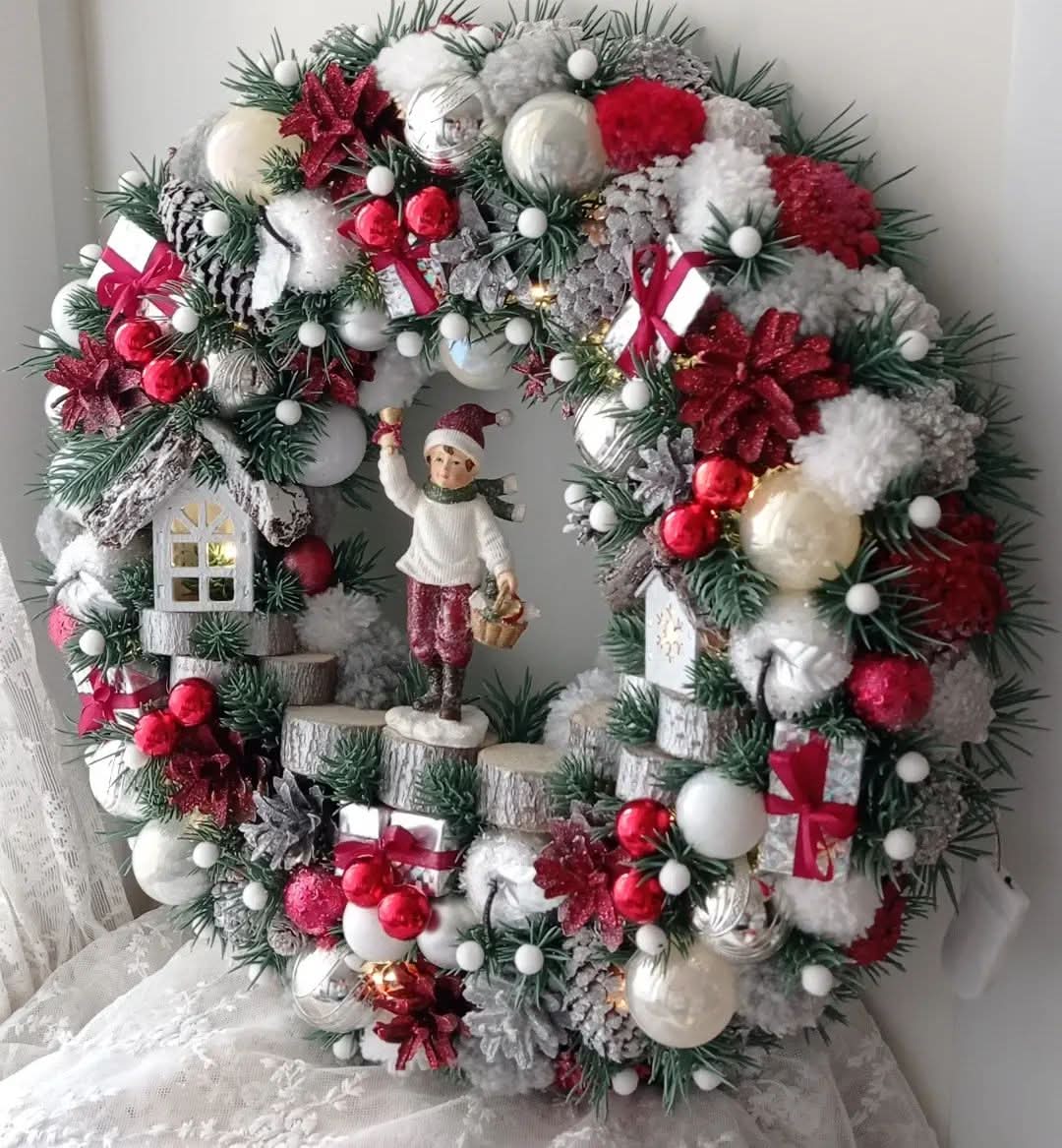 Guirlanda Decoração Natalina Luxo 65CM DVT60
