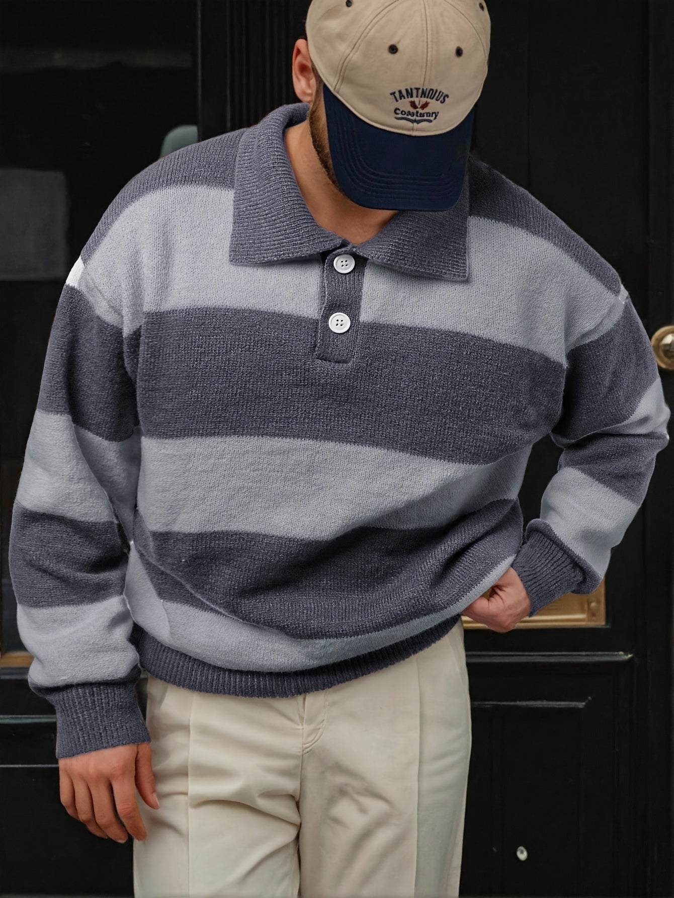 Suéter Polo Listrado Parma