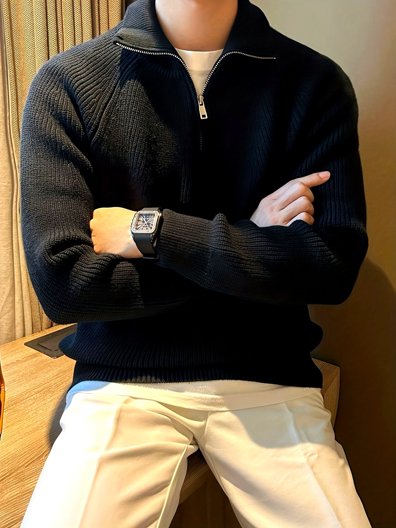 Suéter Quarter-Zip Cortina