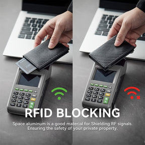Carteira Slim Carbon RFID