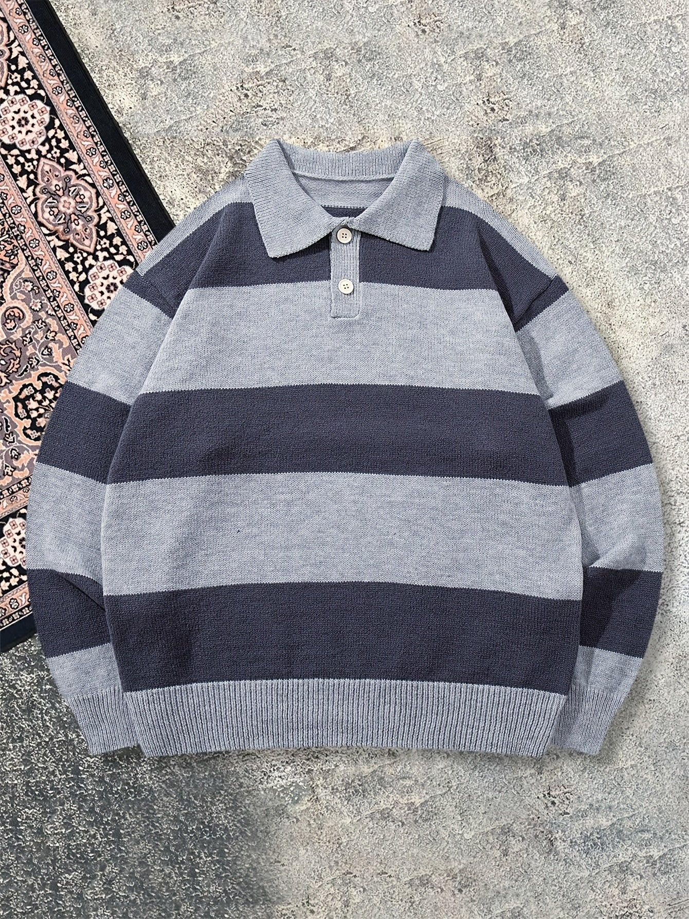 Suéter Polo Listrado Parma