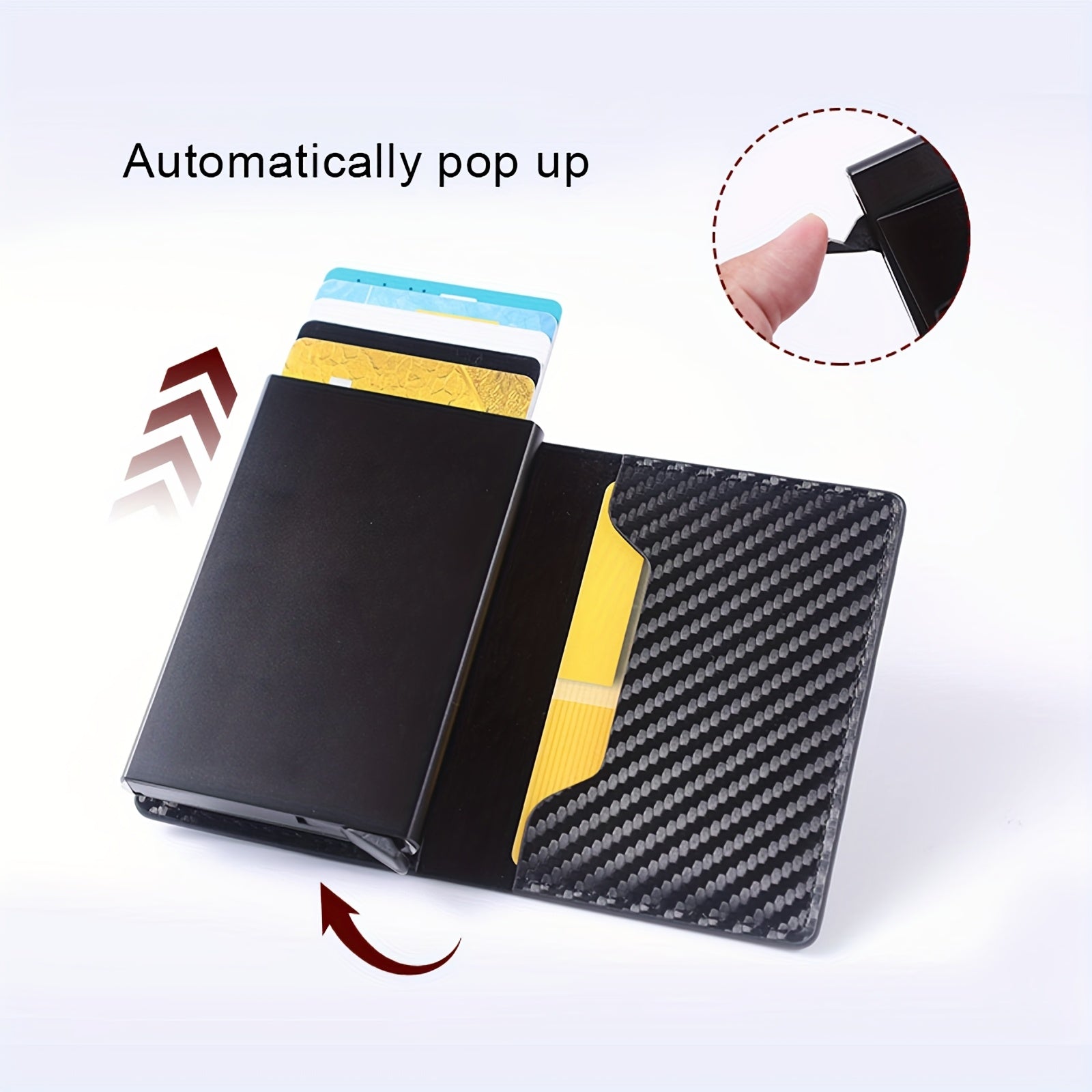 Carteira Slim Carbon RFID