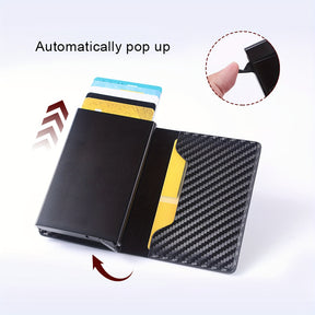 Carteira Slim Carbon RFID