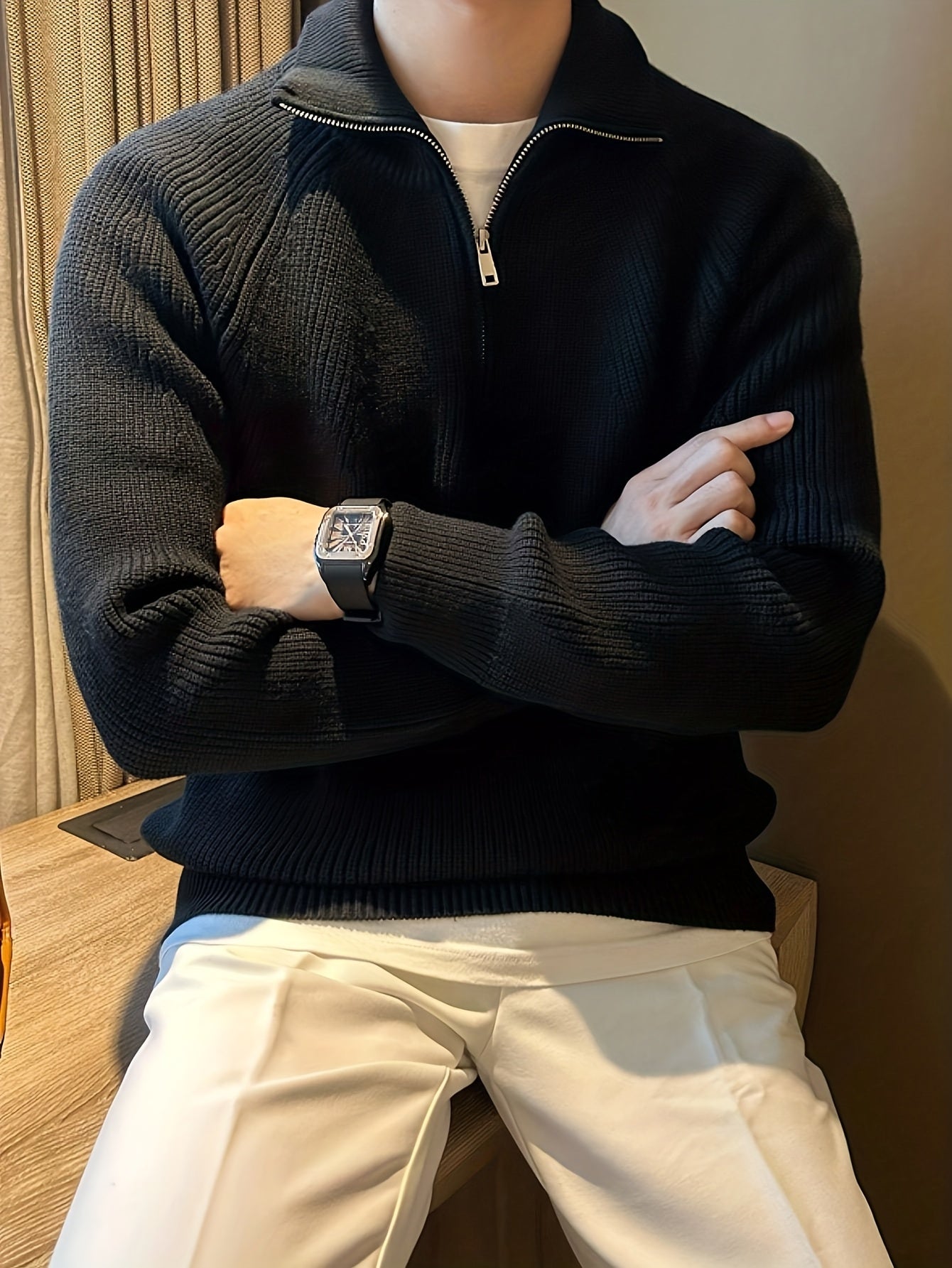 Suéter Quarter-Zip Cortina