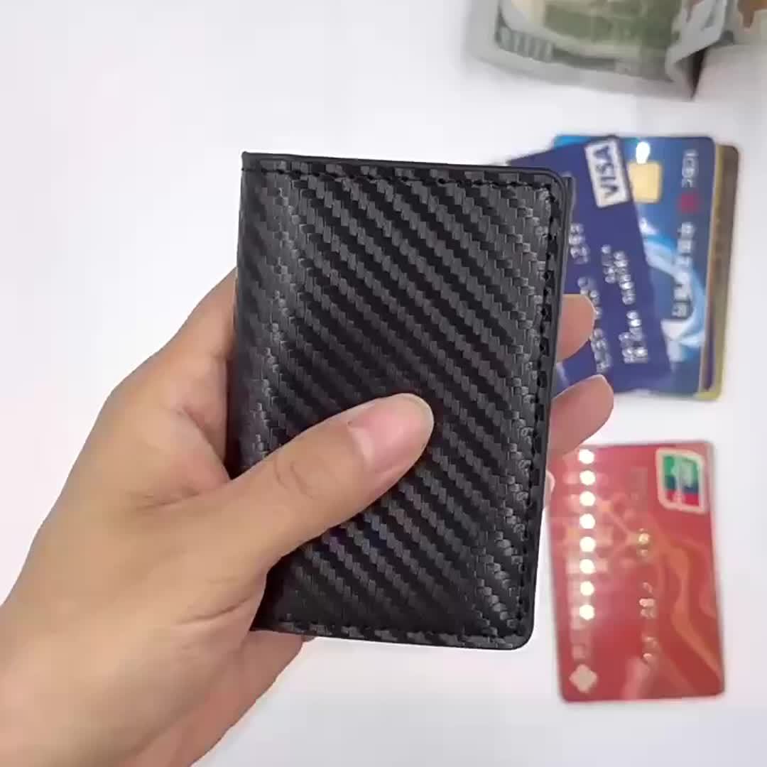 Carteira Slim Carbon RFID