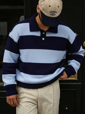 Suéter Polo Listrado Parma